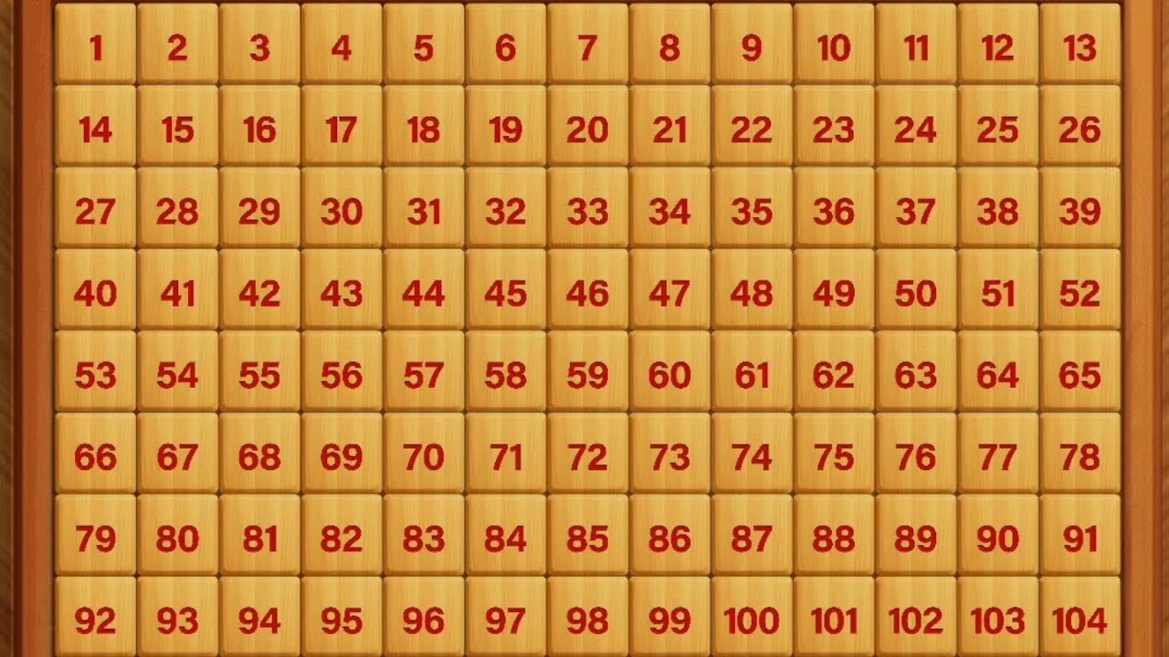 13x13 number puzzle