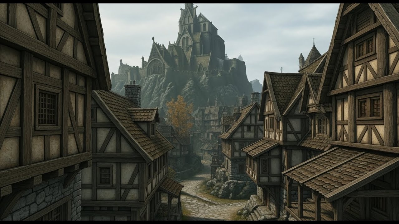 Peaceful Night in Skyrim | Elder Scrolls Music & Ambience, 💤 Peaceful Scenes Stop Overthinking