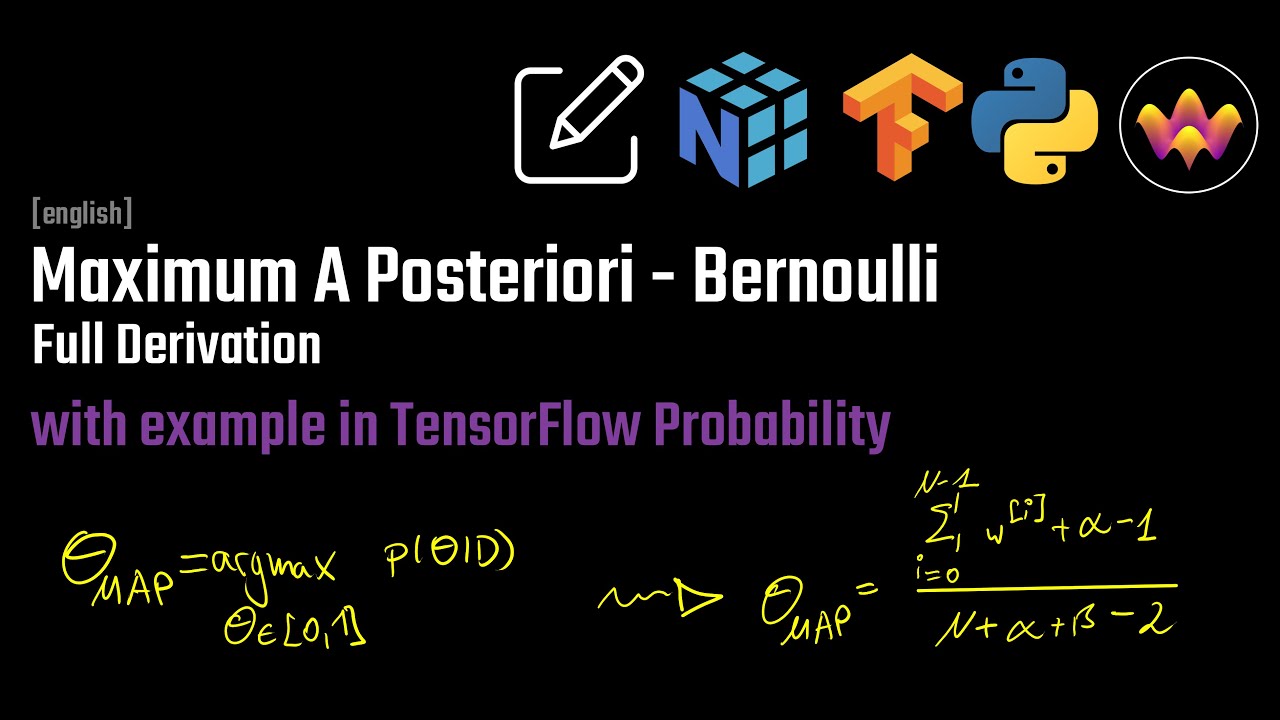 Maximum A Posteriori Estimate (MAP) for Bernoulli | Derivation & TensorFlow Probability
