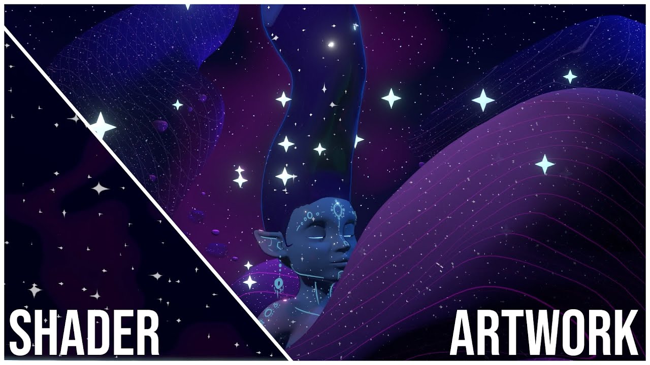 How I Created This Stylized Cosmic Spirit in Blender (Full Workflow)
