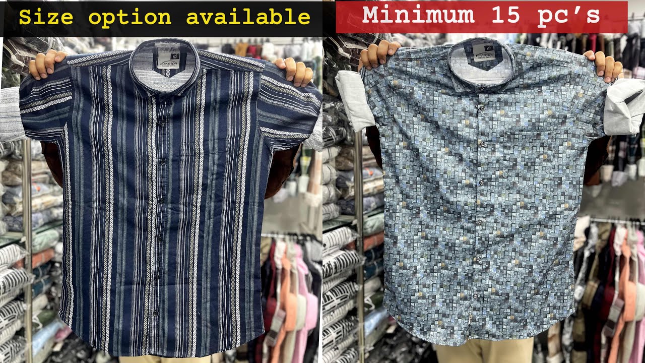 Size option available / minimum 15 pcs / assortment selection available / K factor shirts Mumbai