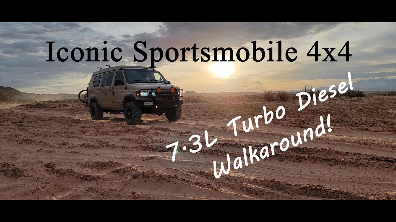 Iconic 7.3L Turbo Diesel Sportsmobile 4x4 | Walkaround w/ Trail Videos
