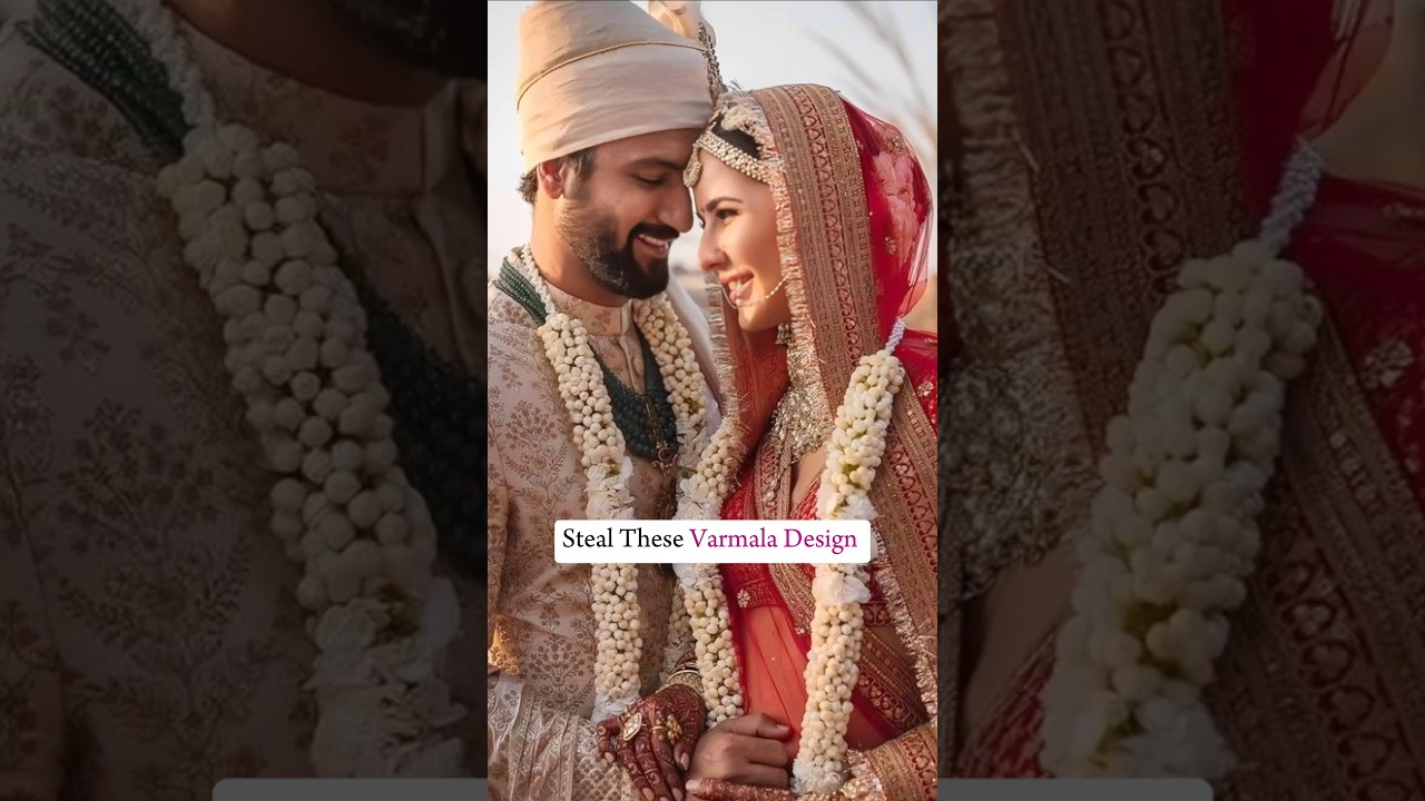 Steal These Varmala Design #wedding #varmala #weddinginspiration #weddingideas