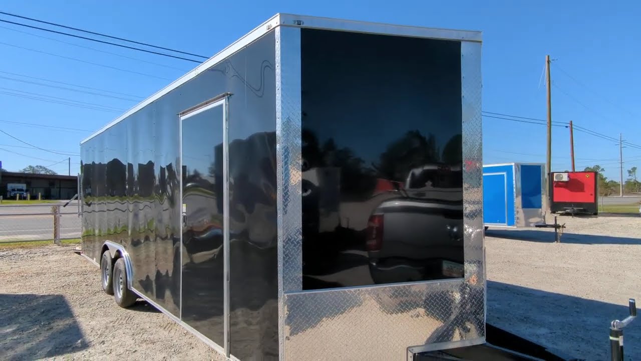 2024 8.5x24TA Quality Black Cargo Trailer