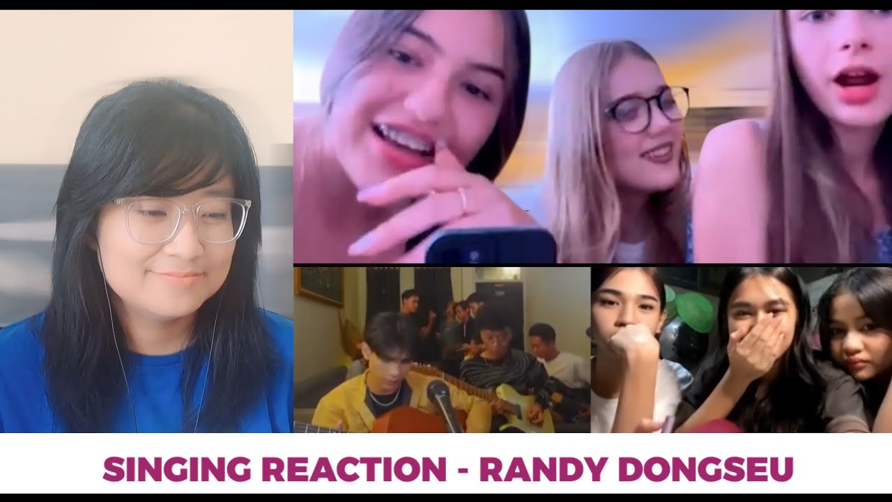 Cewek bule ini terkejut saat dinyanyiin lagu bahasa mereka | Reaction Randy Dongseu