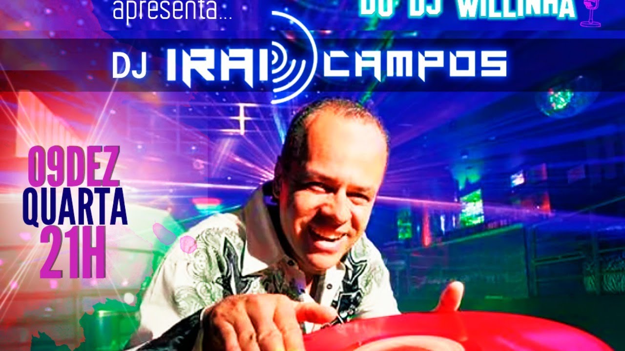 DJ IRAÍ CAMPOS - músicas e histórias com um dos maiores DJs brasileiro na Live da Discoteca no YT