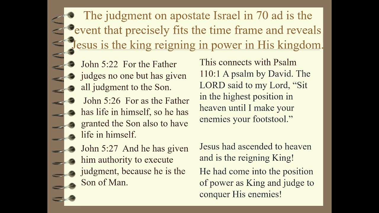 The Son of man coming in His kingdom