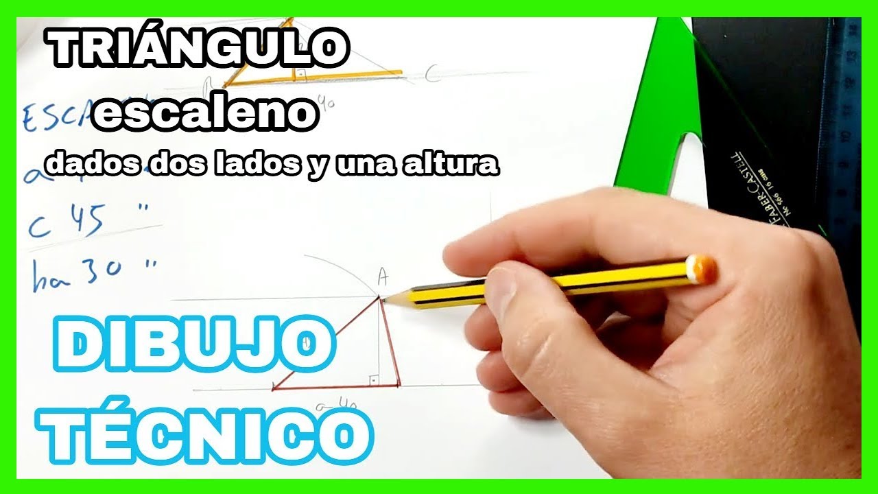 TRIÁNGULOS - escaleno dados dos lados (a, c) y una altura (ha)💪