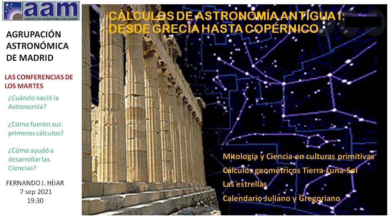 10. CALCULOS DE ASTRONOMÍA ANTIGUA I