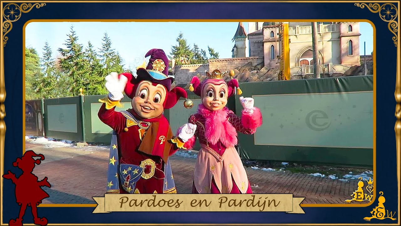Pardoes en Pardijn bij de bouw van Symbolica #Efteling