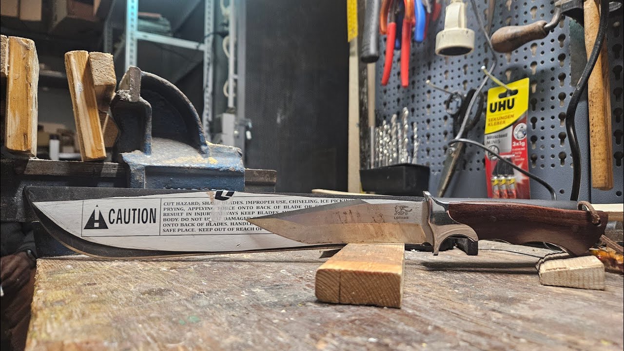 Jagdmesser aus gekaufter Machette . Teil 1