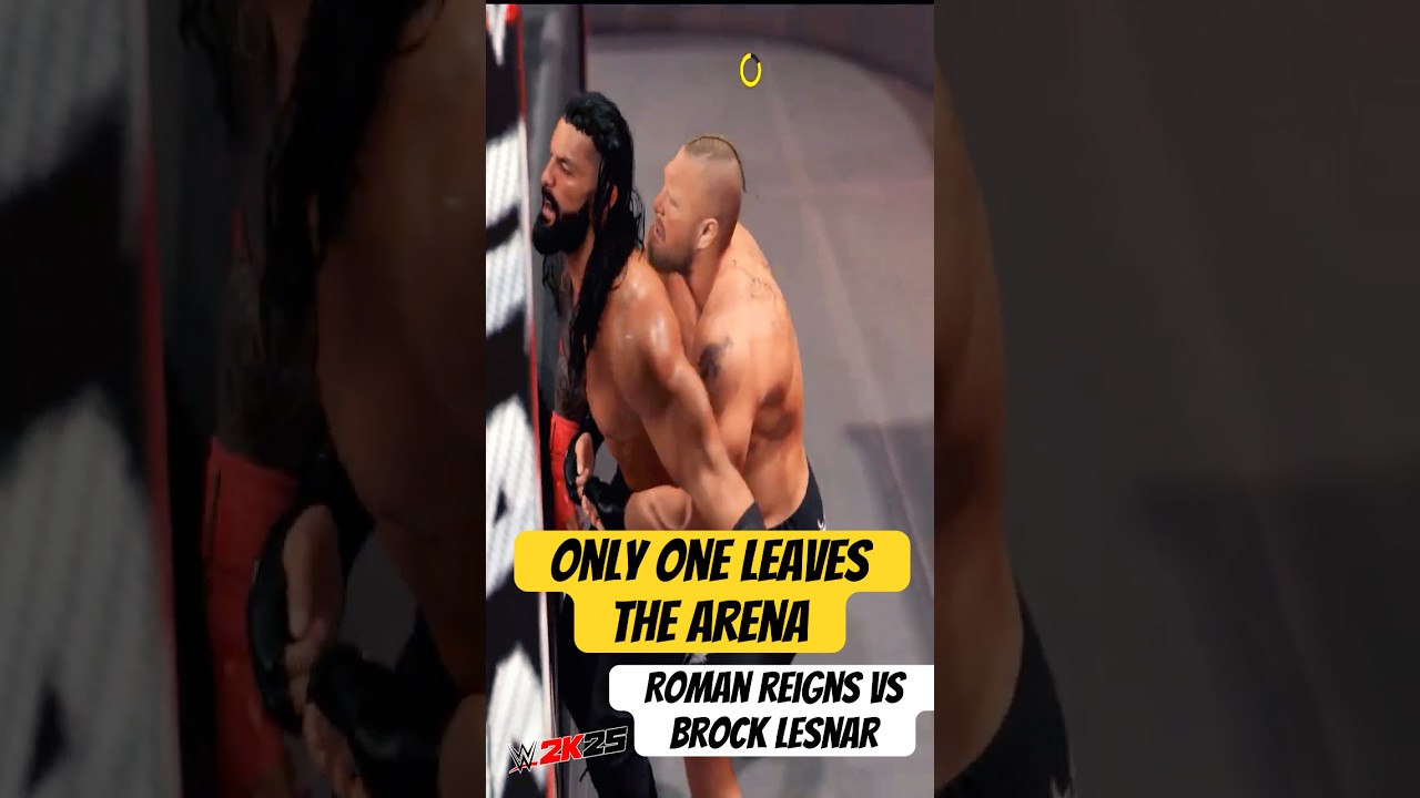 Brock Lesnar vs Roman Reigns: Only One Leaves the Arena | WWE 2K25