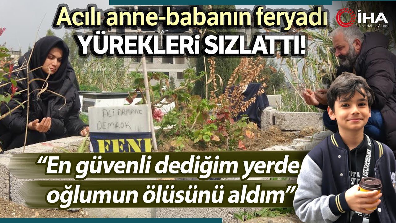 Depremde Evladını Kaybeden Acılı Anne, Oğlunun Kırkında Mezarı Başında Feryat Etti