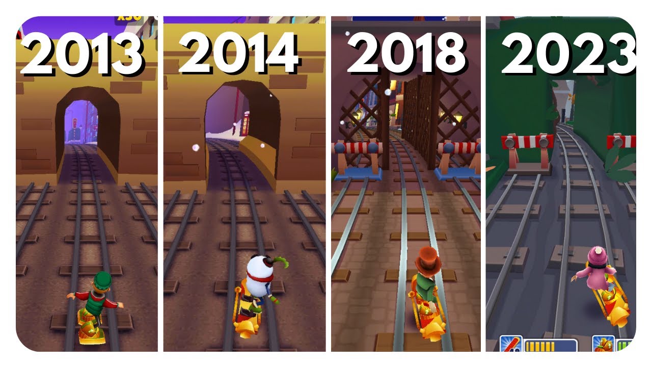 Evolution of LONDON Map in Subway Surfers | 2013 - 2014 - 2018 - 2023