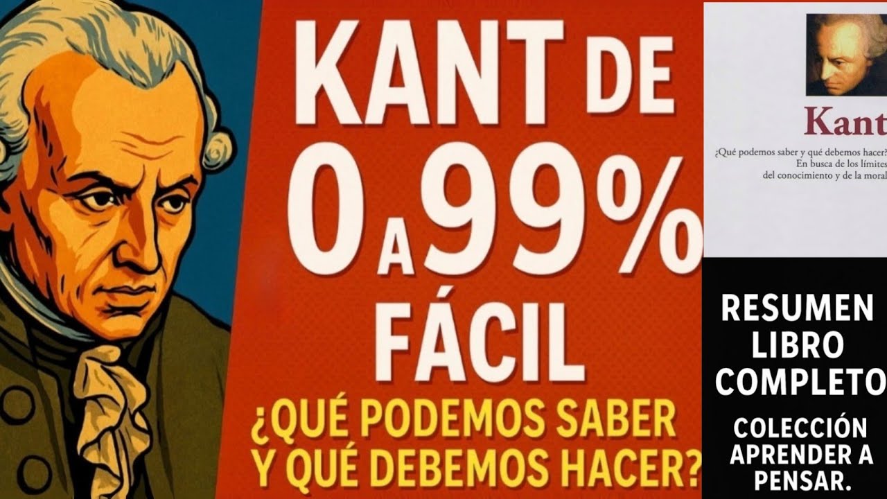 APRENDER A PENSAR 02 - KANT TODA su FILOSOFIA  EXPLICADA EN 1 HORA Y MEDIA. F&aacute;cil y Accesible.