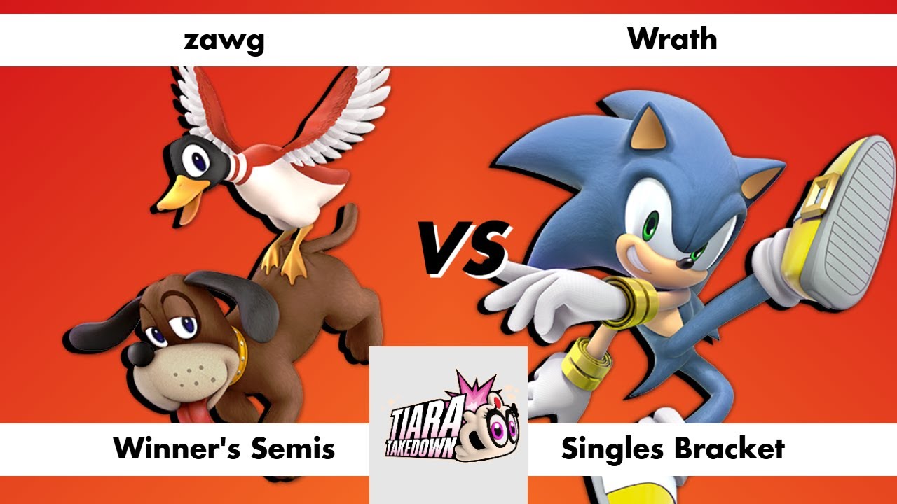 Tiara Takedown #13 - Winner's Semis - zawg (Duck Hunt) vs Wrath (Sonic)