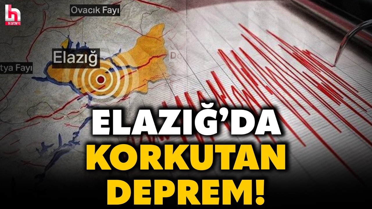 SON DAKİKA! AFAD duyurdu! Elazığ 4.3'l&uuml;k depremle sallandı! İşte o anlar...