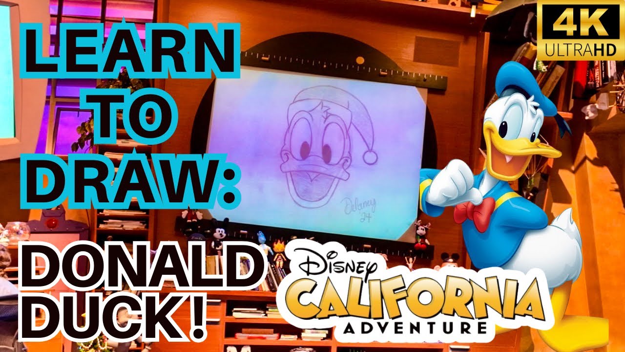Learn to Draw DONALD DUCK at Disney California Adventure’s Animation Academy