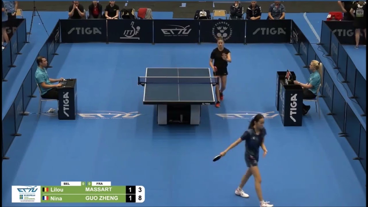 GUO ZHENG Nina vs MASSART Lilou | U19 girls teams play-off, BEL vs FRA | EYC 2024