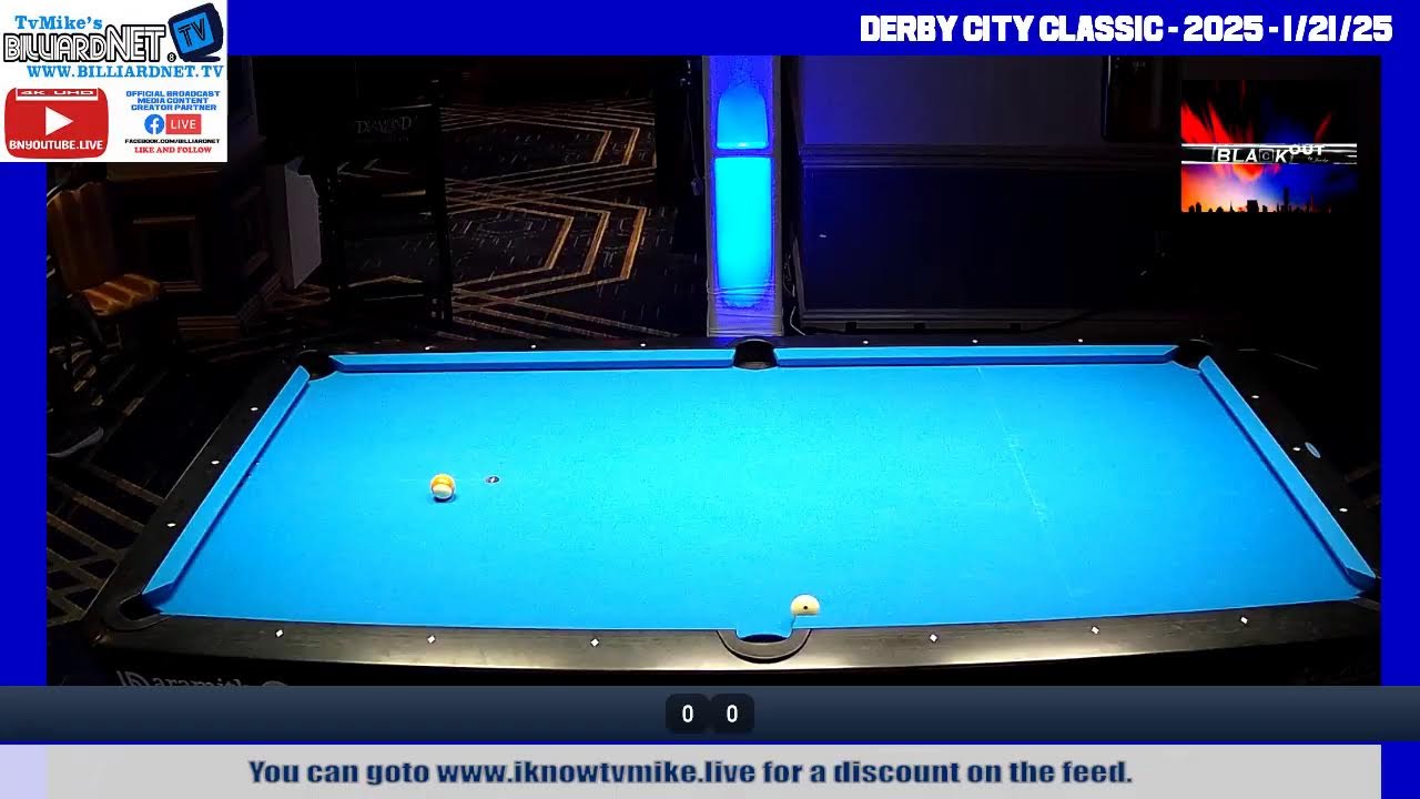 Derby City 2025 - Mike Delawder V Richard Andrews - Alex Olinger Derek Formby - One Pocket - 1/21/25