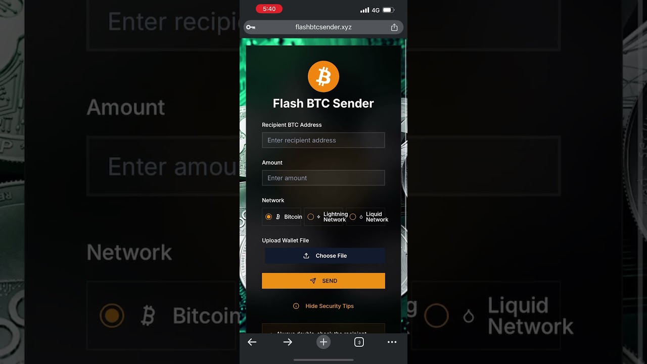Flash USDT Sender - the fast, secure, and easy way to transfer USDT across multiple blockchains.