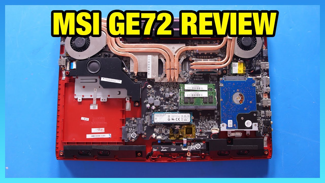 MSI GE72 7RE Apache Pro Laptop Review | Thermals, Noise, FPS