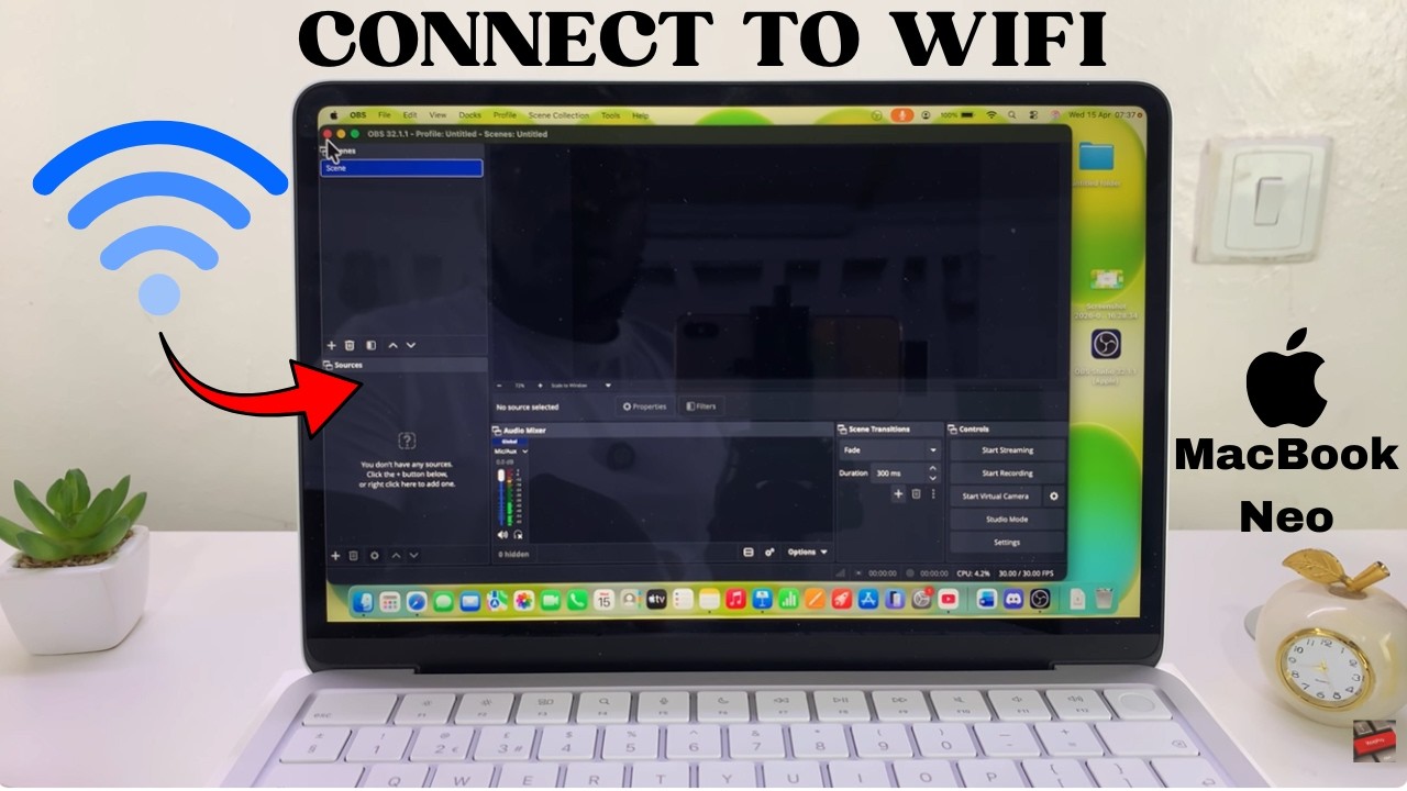 Как подключиться к Wi-Fi на MacBook Neo
