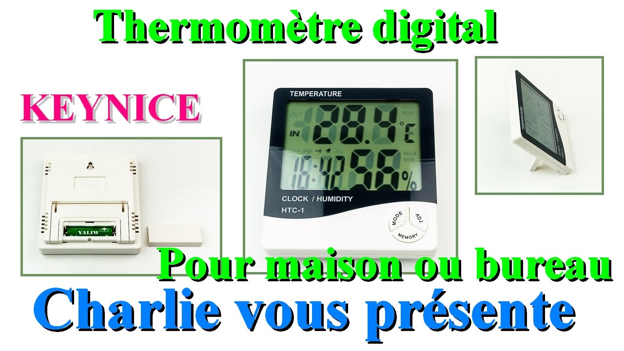 Thermomètre digital pour maison ou bureau