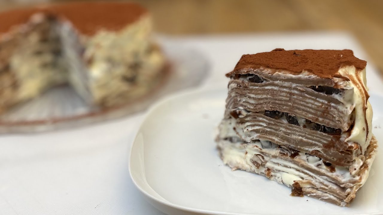 Torta mille crêpes al tiramisù