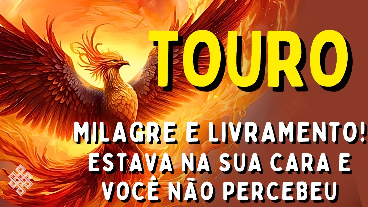 TOURO ♉: MILAGRE E LIVRAMENTO TOTAL DESTINADOS A VOCÊ!😱 ESTAVA NA SUA CARA E VOCÊ NÃO PERCEBEU🚨VEJA!