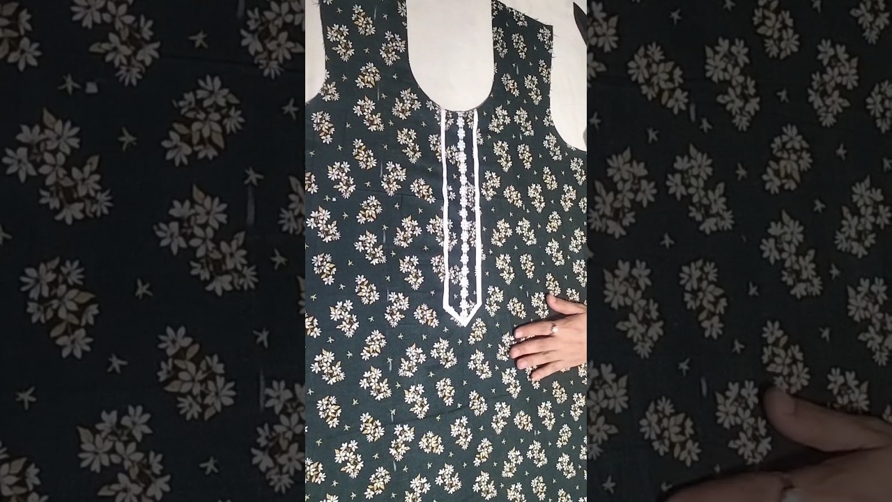 Simple Lace Neck Design || Sheema Khan Style #shorts