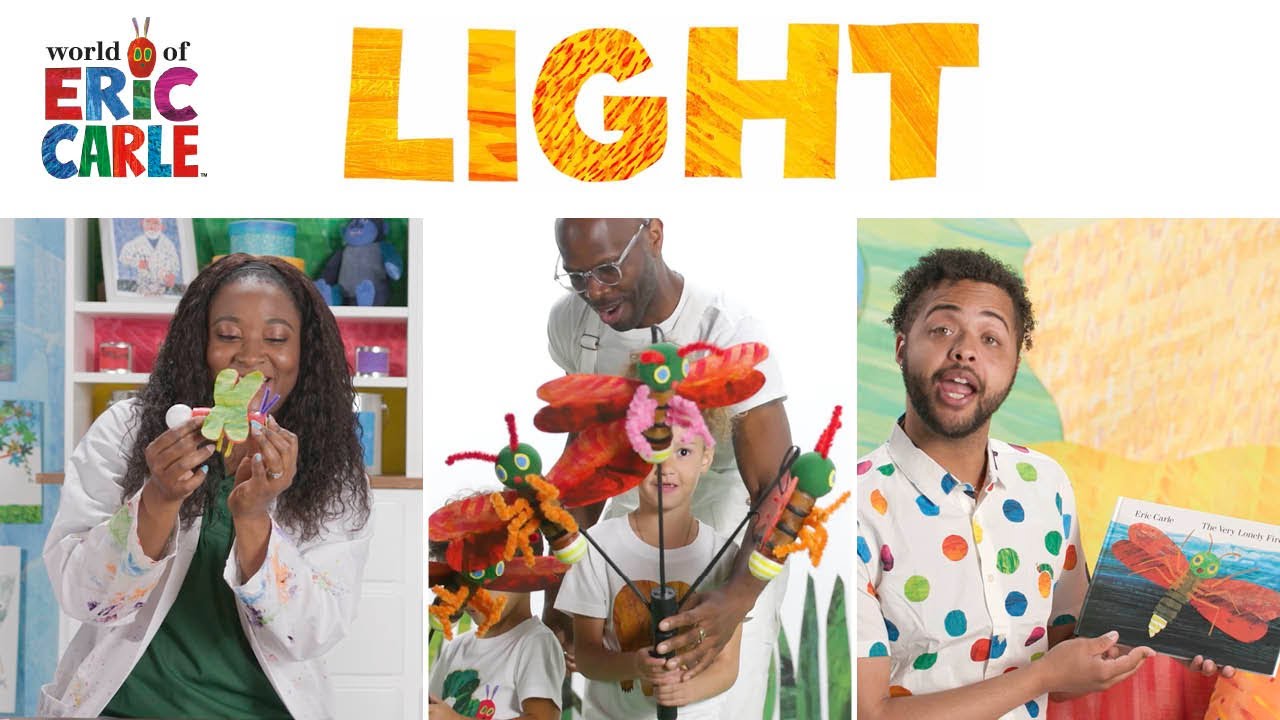 The Very Lonely Firefly Storytime / Meet the Firefly Puppets / Flashlight Firefly Craft | ERIC CARLE
