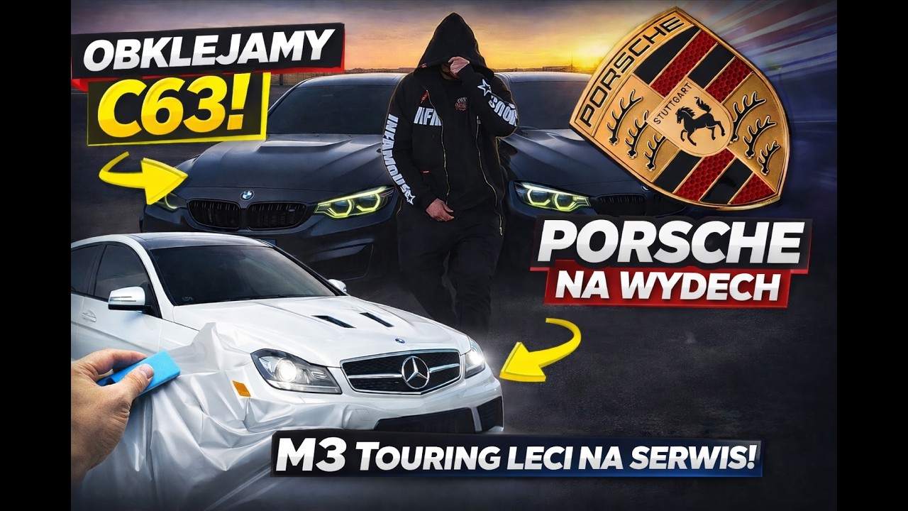 OBKLEJAMY M3 i M4 😈🔥 CAYENNE + M3 NA TUNING! ZOSTAWIAMY M3 TOURING W SALONIE?!