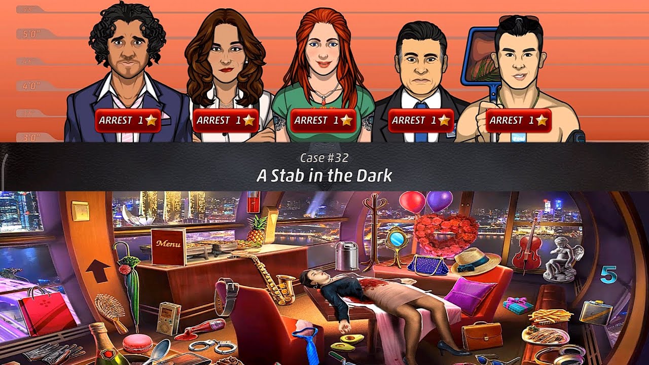 Criminal Case: Save The World Case #32 - A Stab in the Dark || Arrest Killer (Extend Version)