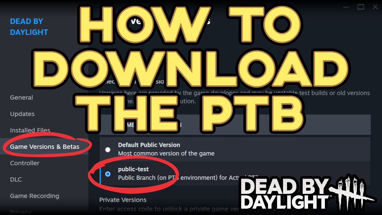 How to Download the Dead by Daylight PTB | Steam Guide 2026