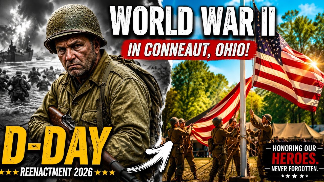  World war II reenactment D-Day conneaut, OHIO 2025 #worldwarll  #D-Day #army 