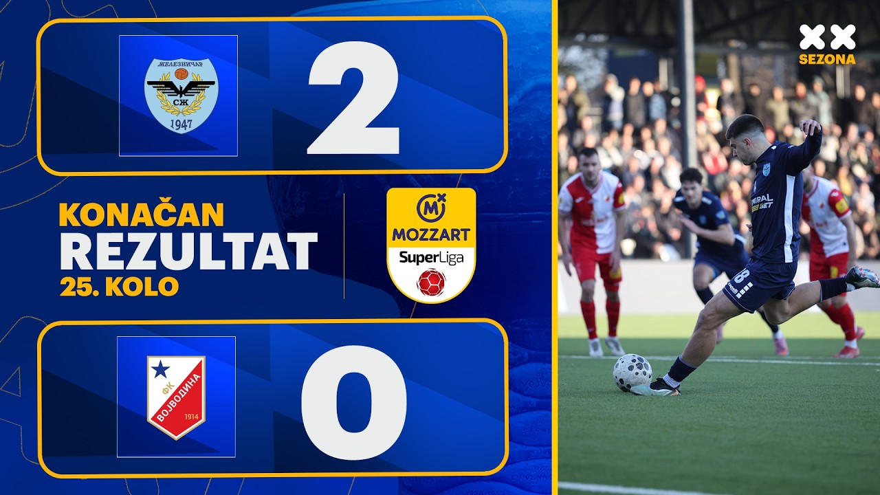 MBSLS 2025/26 - 25.Kolo: ŽELEZNIČAR – VOJVODINA 2:0 (2:0)