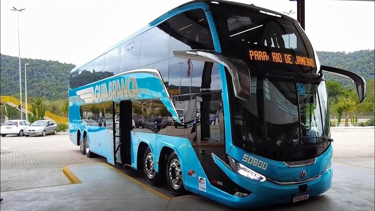 New MARCOPOLO PARADISO G8 1800DD | Águia Branca Luxury Double Deck Road Bus from Brazil