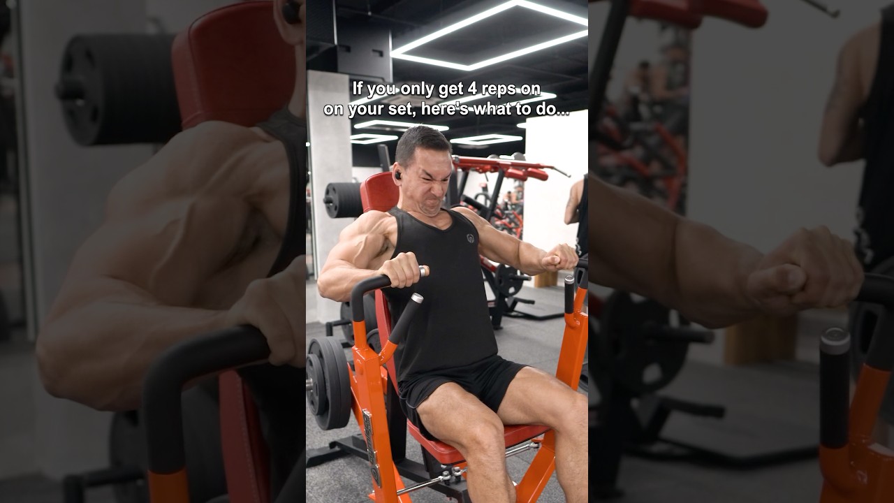 If you only get 4 reps, do this...
