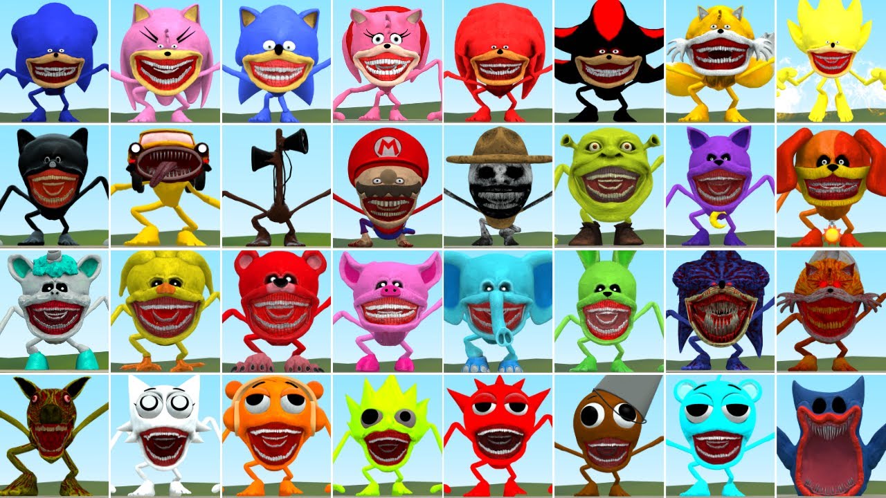 I Played Death Match With All Of The Shin Sonic Tapes Family In Garry's Mod