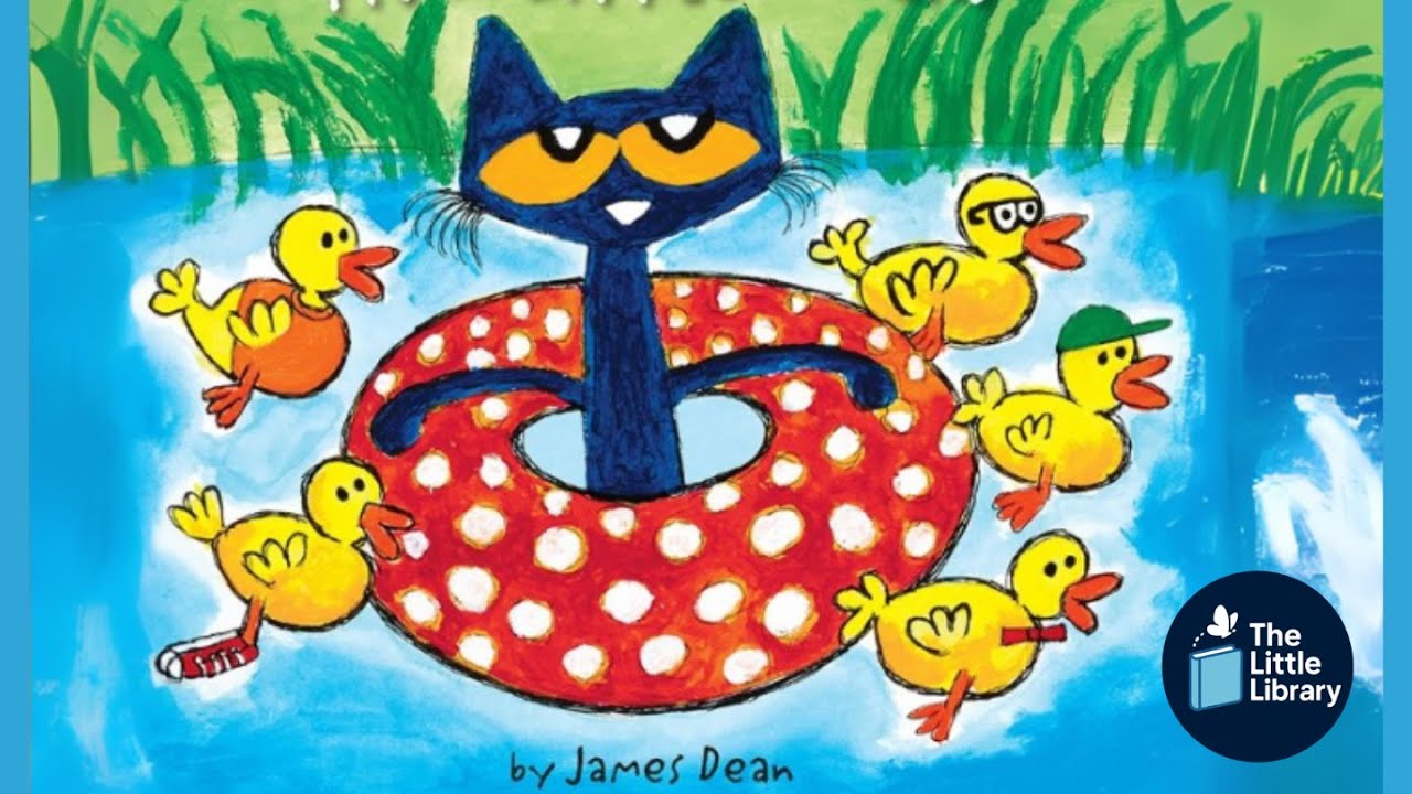 🐤🎸Pete The Cat Five Little Ducks by James Dean| The Little Library |Preschool Read Alouds Baby Books