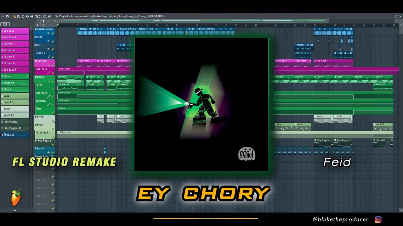 Feid - Ey Chory | Instrumental | FLP | Remake