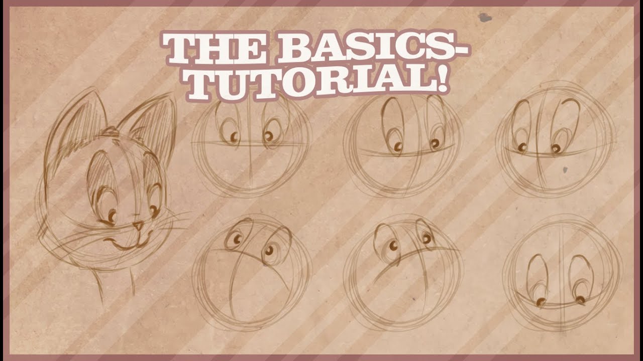 How To Draw Cartoon Animals Pt 1 - Tutorial