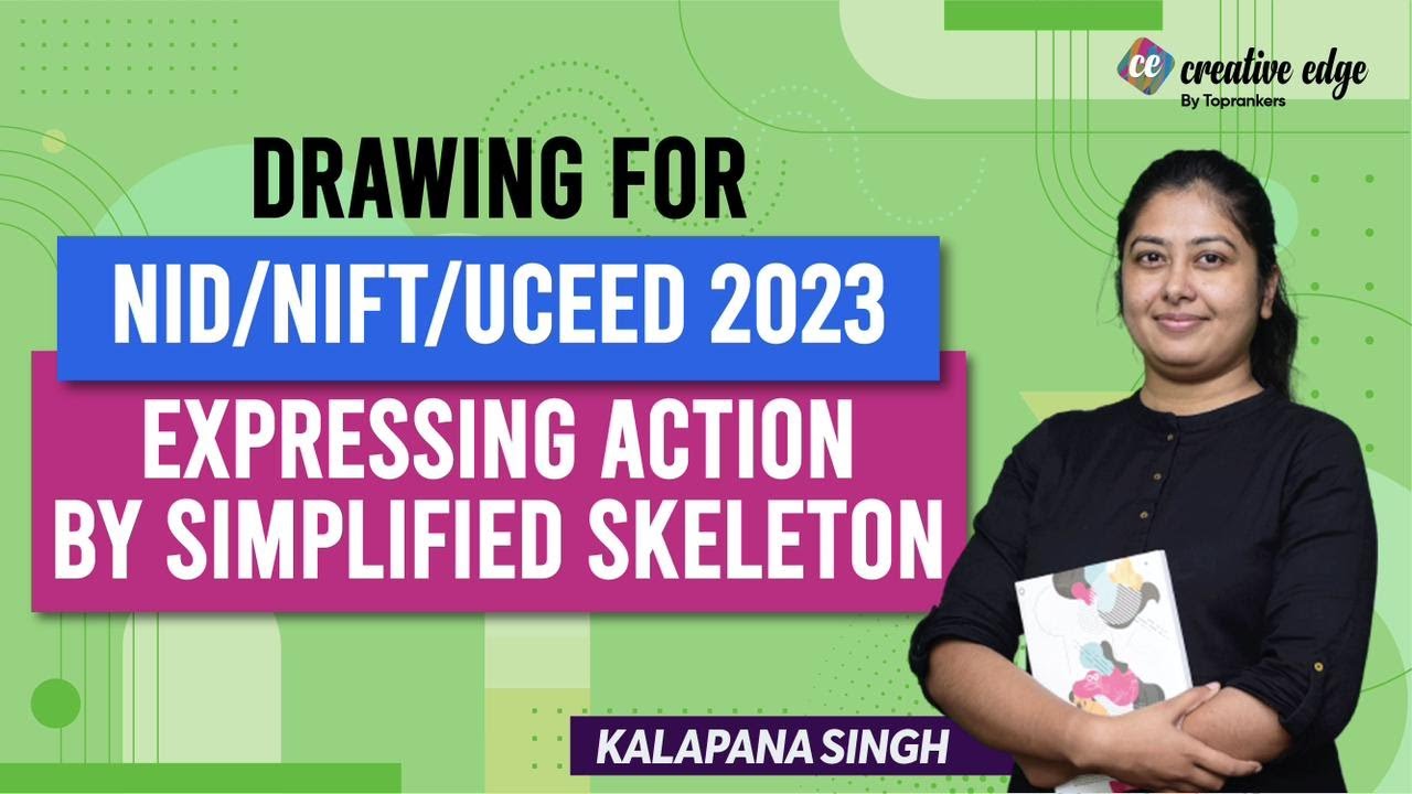 Drawing for NID/NIFT/UCEED 2023 | Expression Action by Skeleton Drawing | Design Exam Preparation