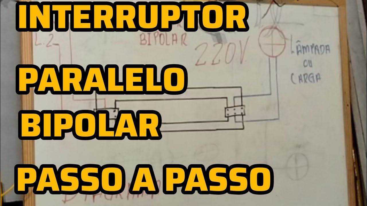 COMO LIGAR INTERRUPTOR PARALELO BIPOLAR...PASSO A PASSO.