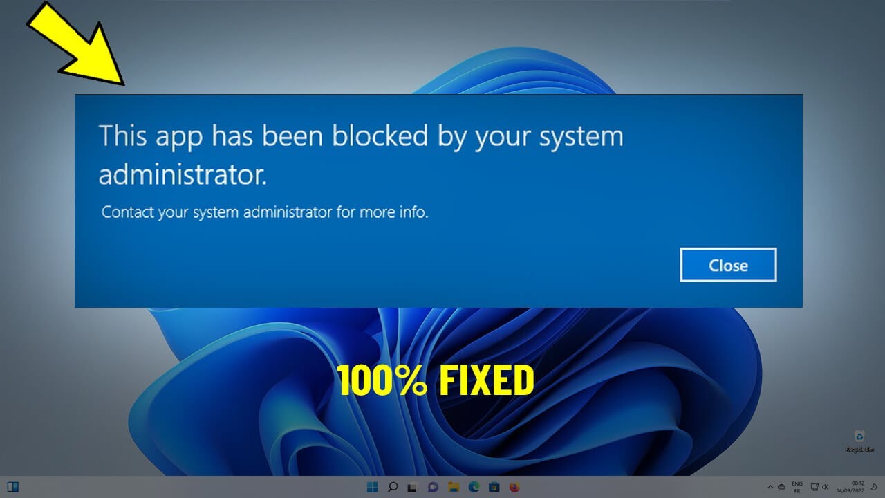 Как исправить Это приложение заблокировано вашим системным администратором Windows 11/10/8/7 ✔️