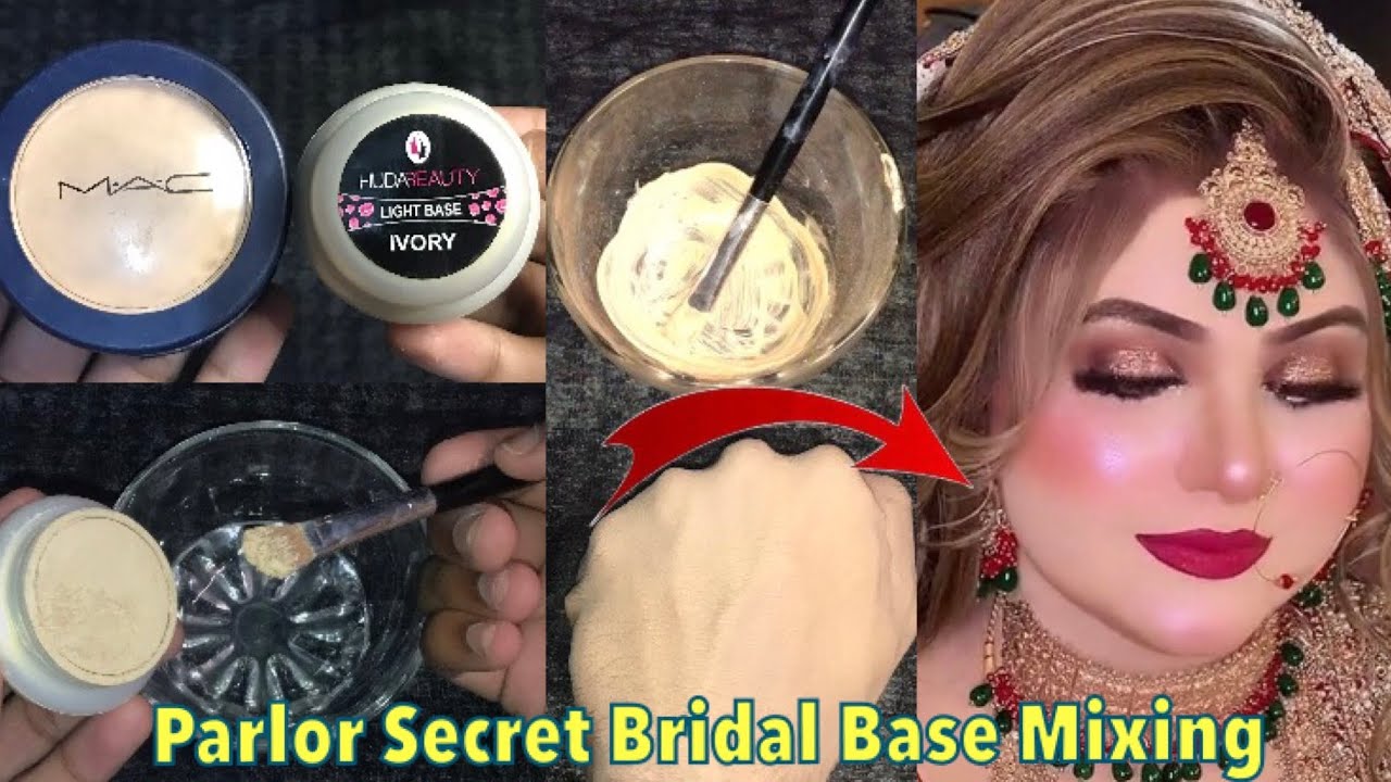 Parlor secret bridal base | Bridal base mixing for beginners | Step by step bridal base mixing