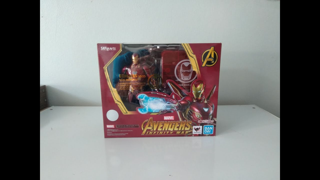 S.H.Figuarts Iron Man Mark 50 Nano Weapon Set Infinit War PT-Br