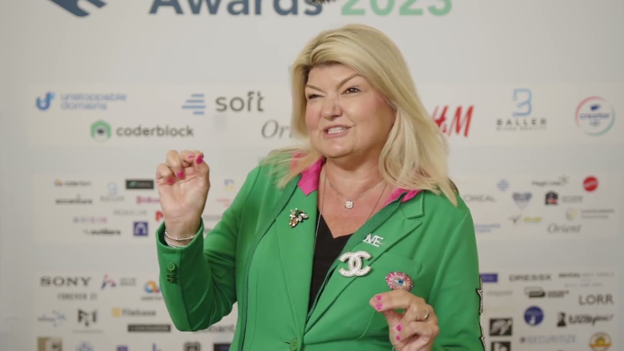 Sandy Carter, COO, Unstoppable Domains, at American Metaverse Summit & Awards, March 30, 2023, Miami