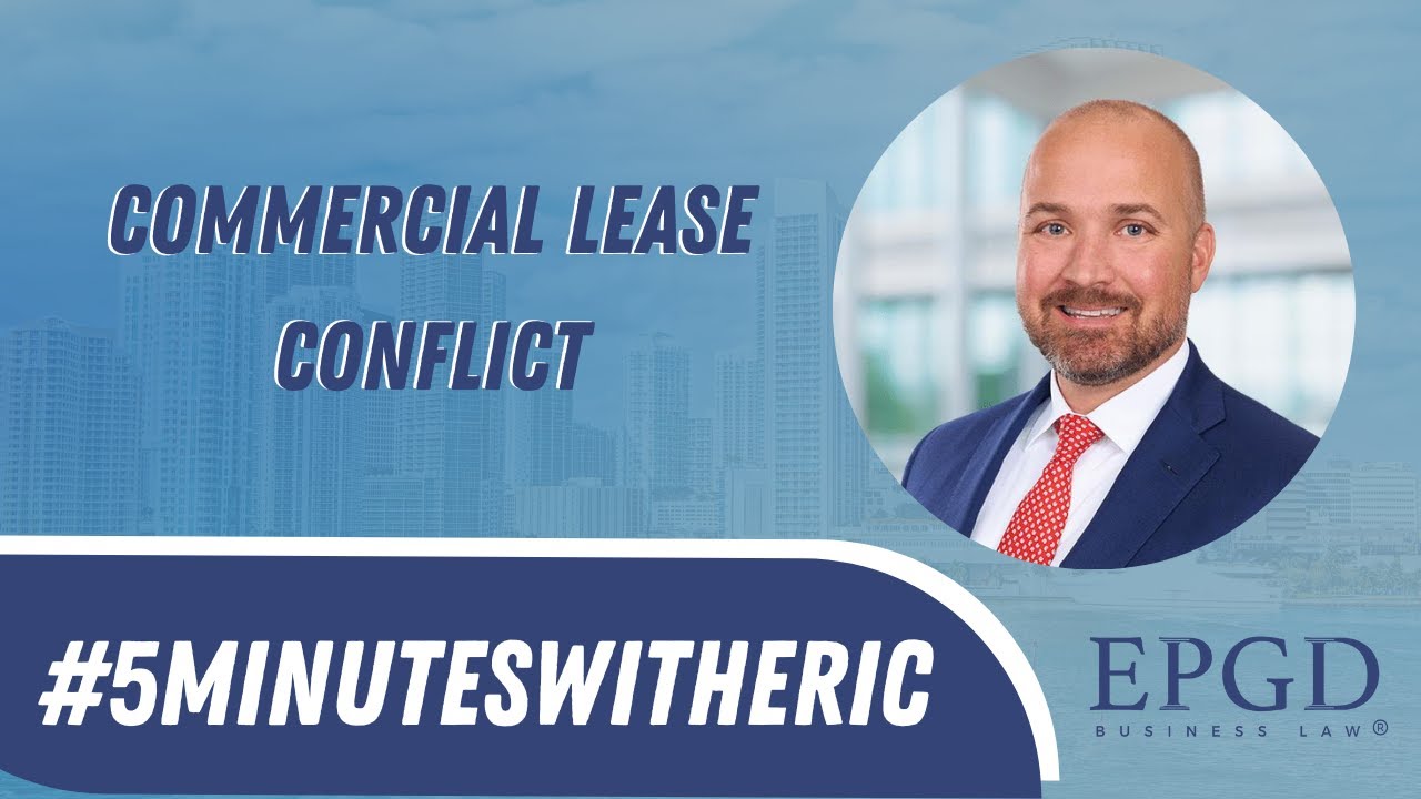 Commercial Lease Conflict - Should you renegotiate your commercial lease? #5minuteswitheric